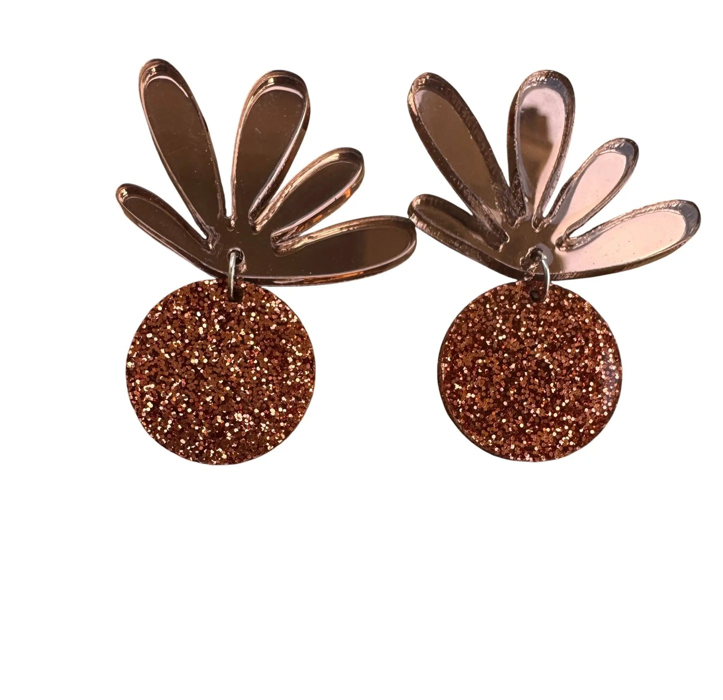 Truly Olive Cutest Fall Flair Tiered Circle Earrings - Earrings Dangle Earrings
