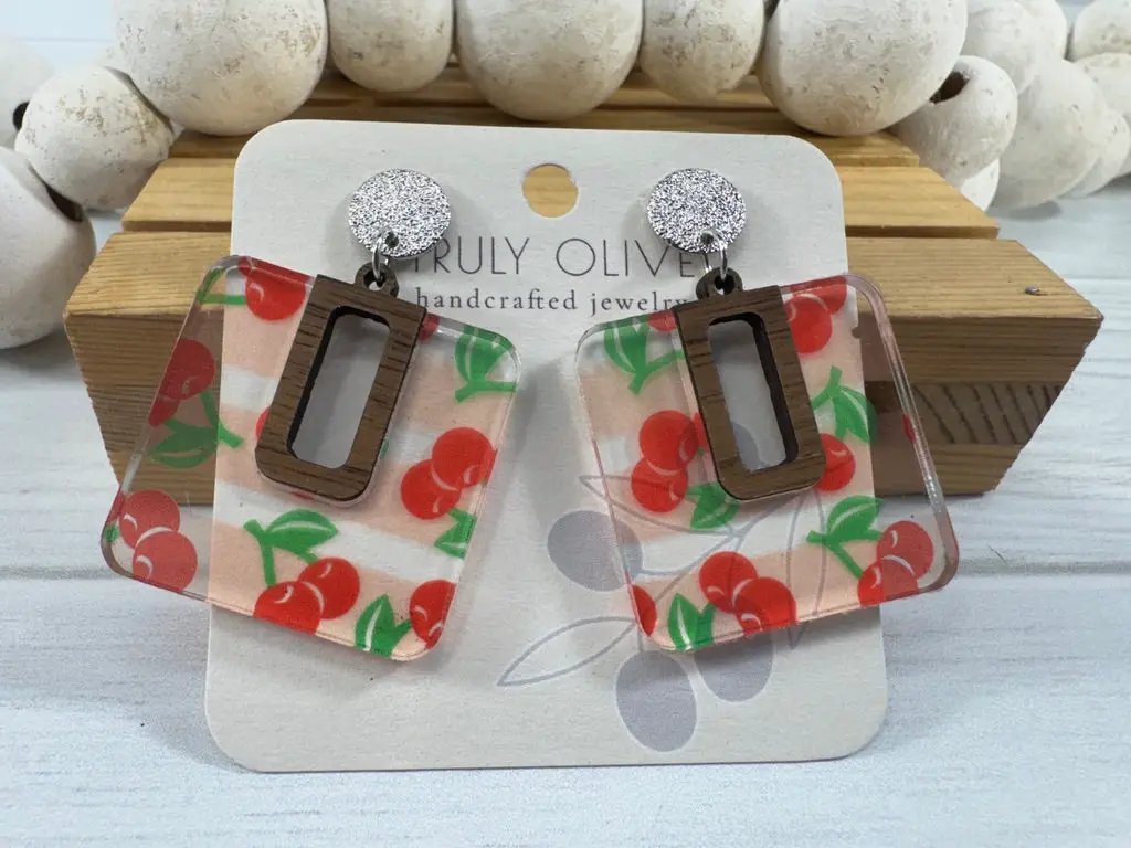 Trulyolive Cherry Blossom Earrings - Earrings