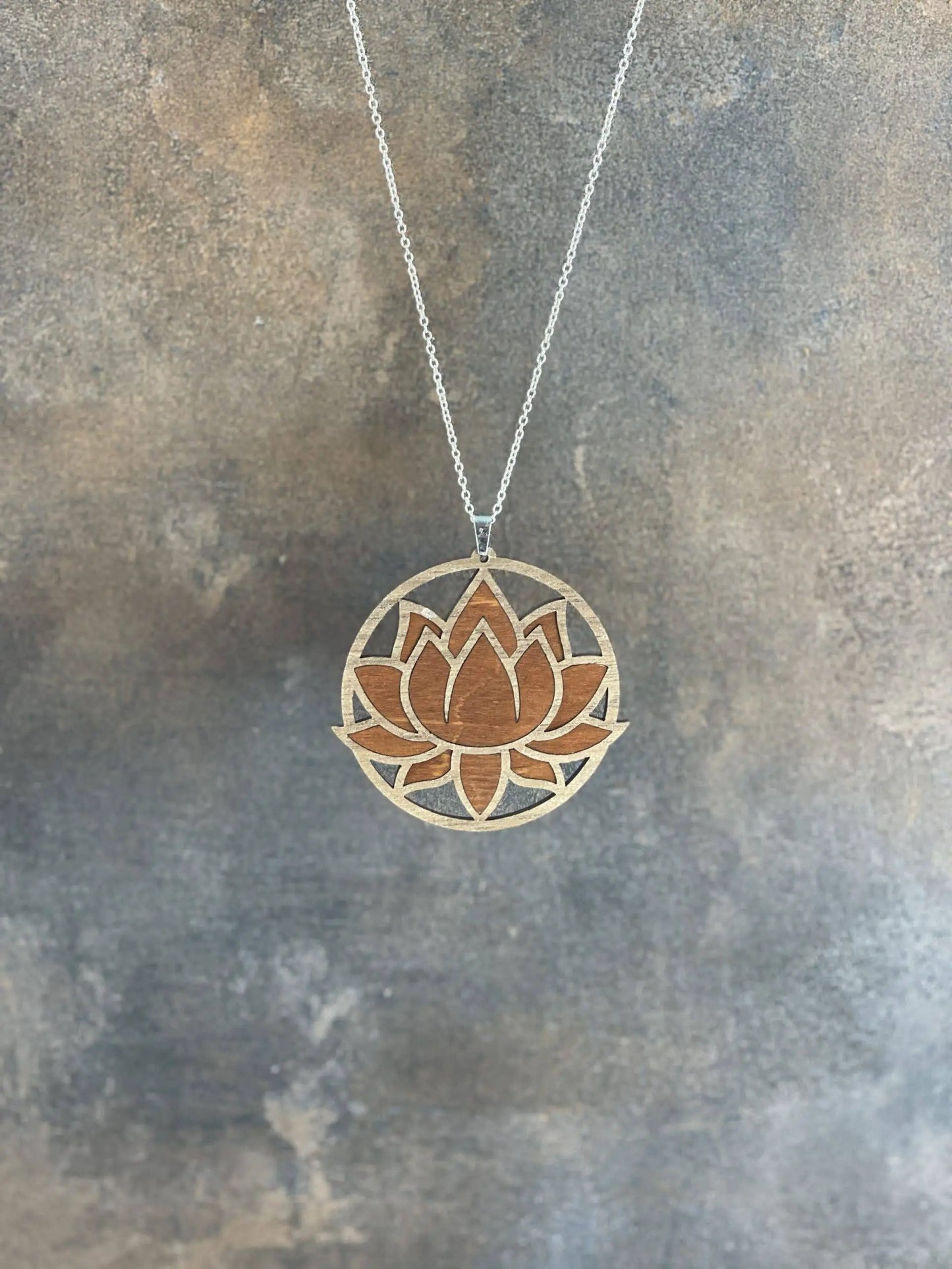 Truly Olive Exquisite Lotus Flower Necklace and Earrings Set - Jewelry Sets Jewelry Set