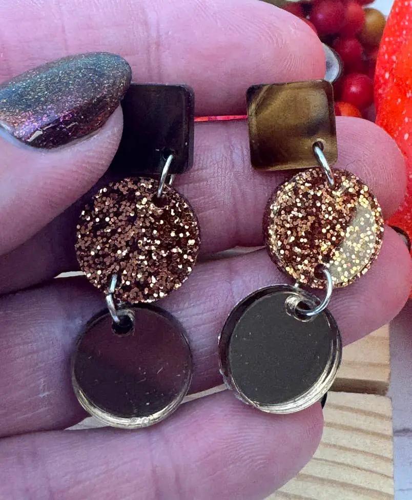 Truly Olive Tiered Fall Dangle Earrings - Earrings Dangle Earrings