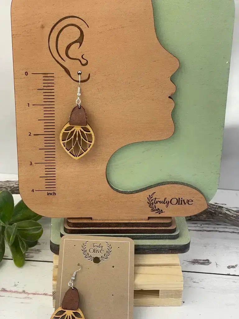 Truly Olive Filigree Drop Earrings - Earrings Dangle Earrings