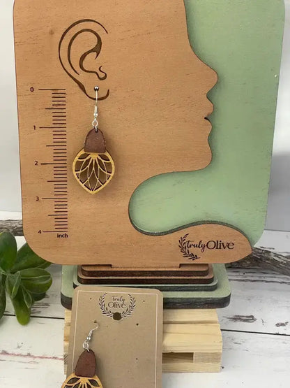 Truly Olive Filigree Drop Earrings - Earrings Dangle Earrings