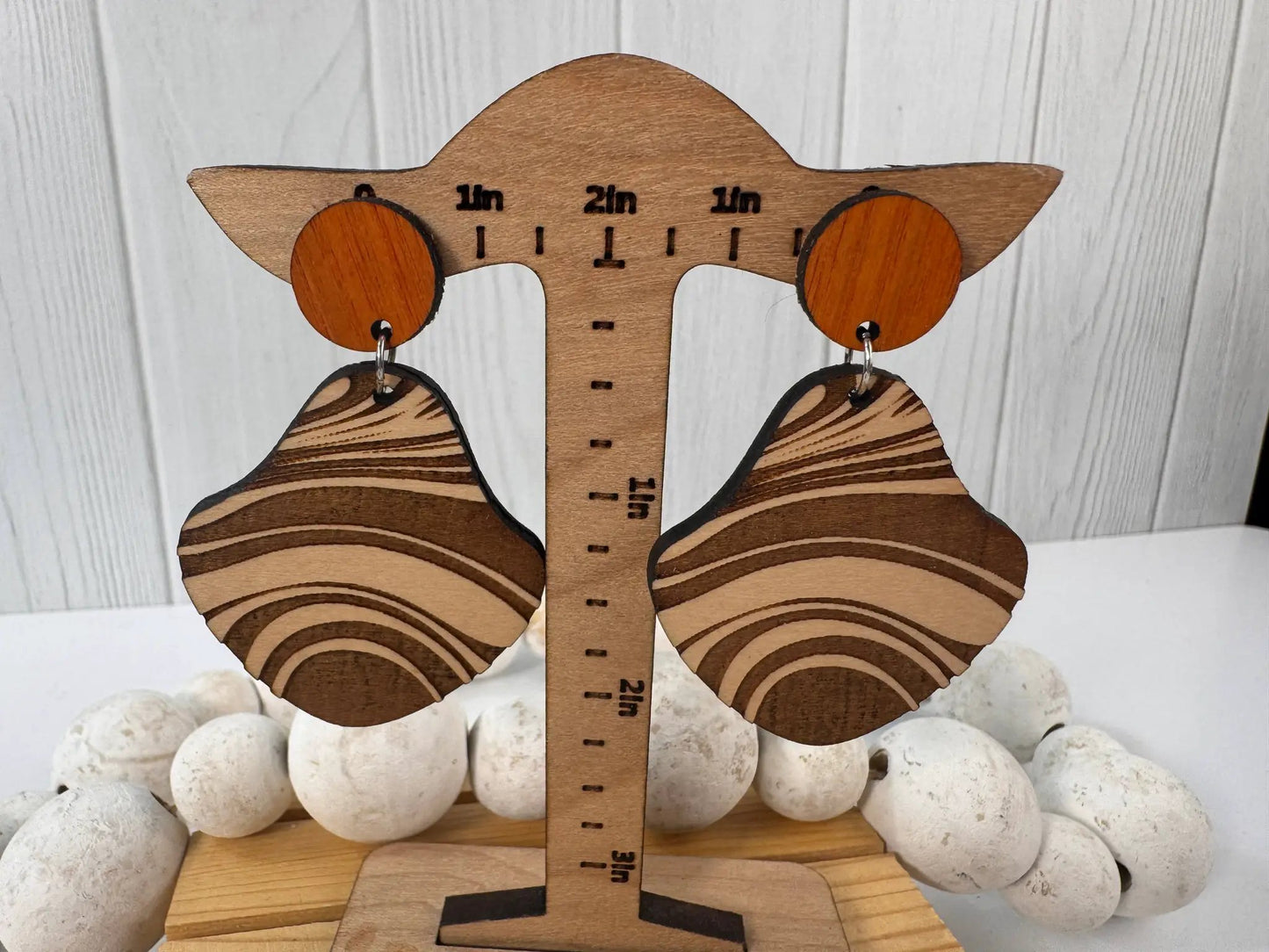 Truly Olive Wood Earrings Gift For Her - Earrings Dangle Earrings