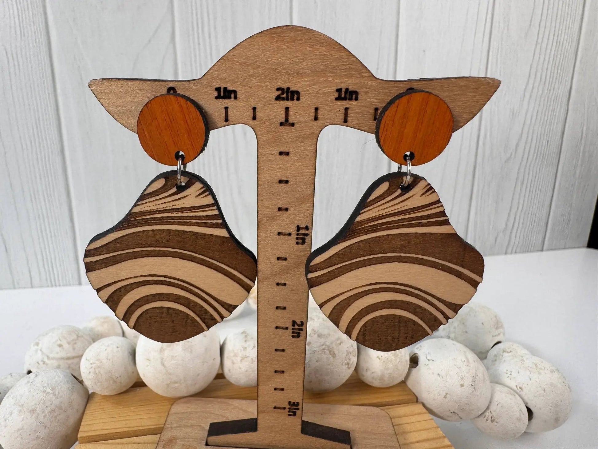 Truly Olive Wood Earrings Gift For Her - Earrings Dangle Earrings