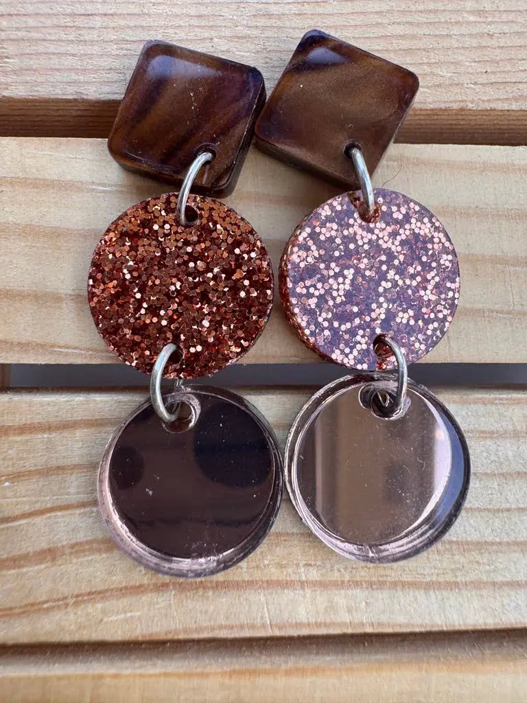 Truly Olive Tiered Fall Dangle Earrings - Earrings Dangle Earrings
