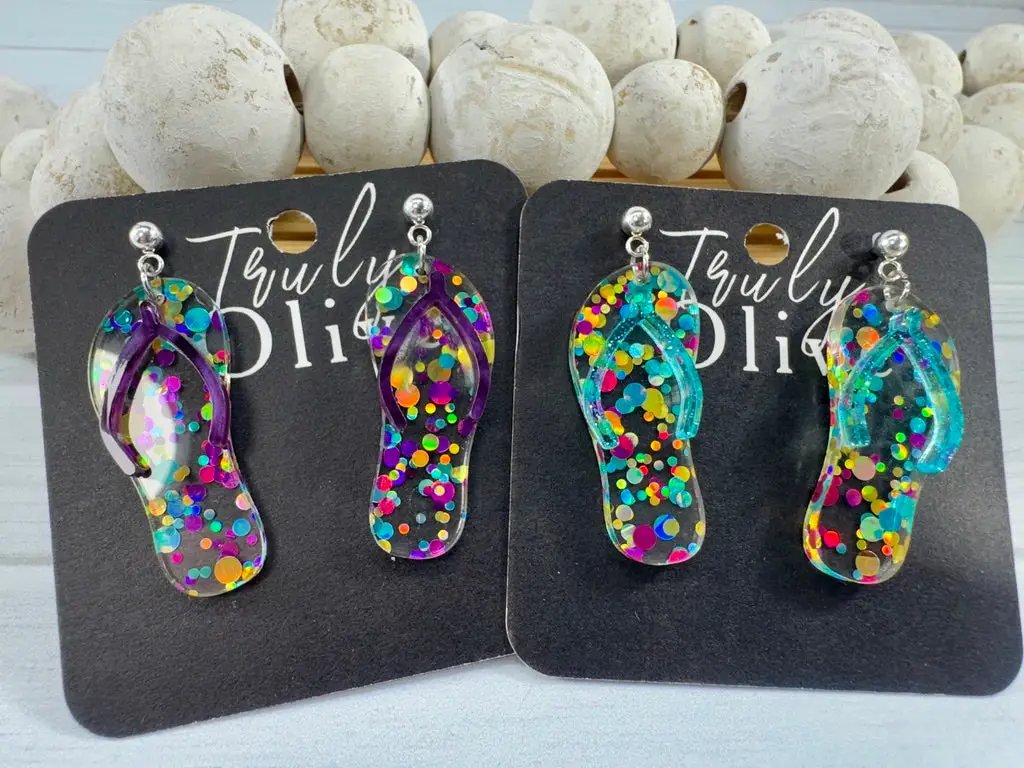 Trulyolive Summer Flip Flop Earrings - Earrings Dangle Earrings