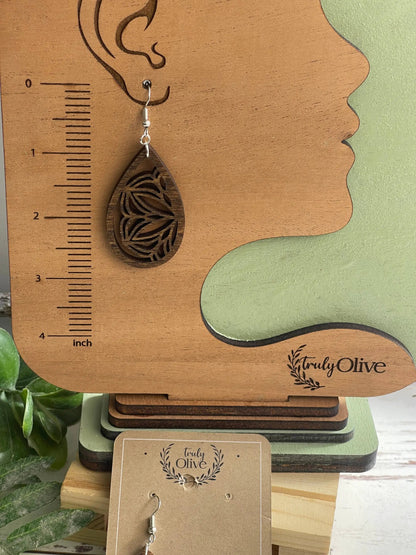 Truly Olive Natural Filigree Earrings - Earrings Dangle Earrings