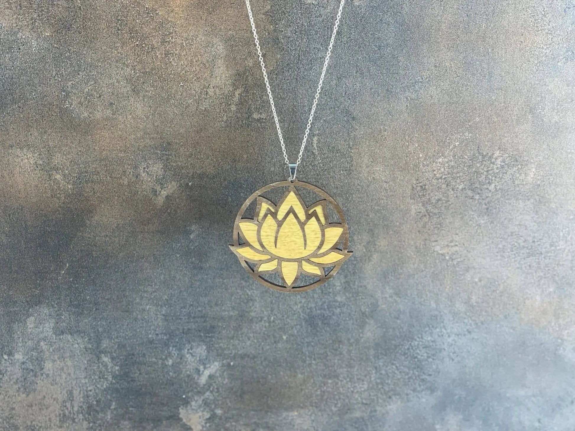 Truly Olive Exquisite Lotus Flower Necklace and Earrings Set - Jewelry Sets Jewelry Set