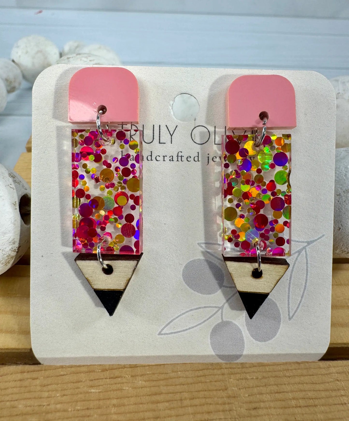 Trulyolive Back To School Pencil Earrings - Earrings