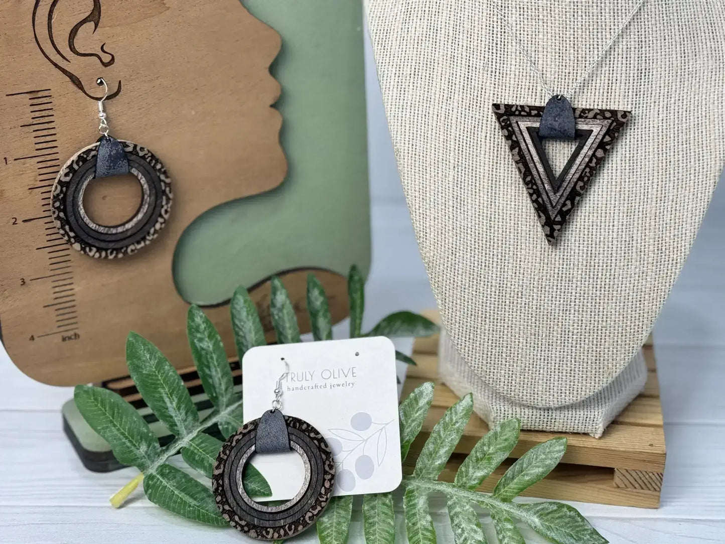 Truly Olive Leopard Print Jewelry Set - Jewelry Sets Jewelry Set