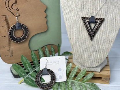 Truly Olive Leopard Print Jewelry Set - Jewelry Sets Jewelry Set