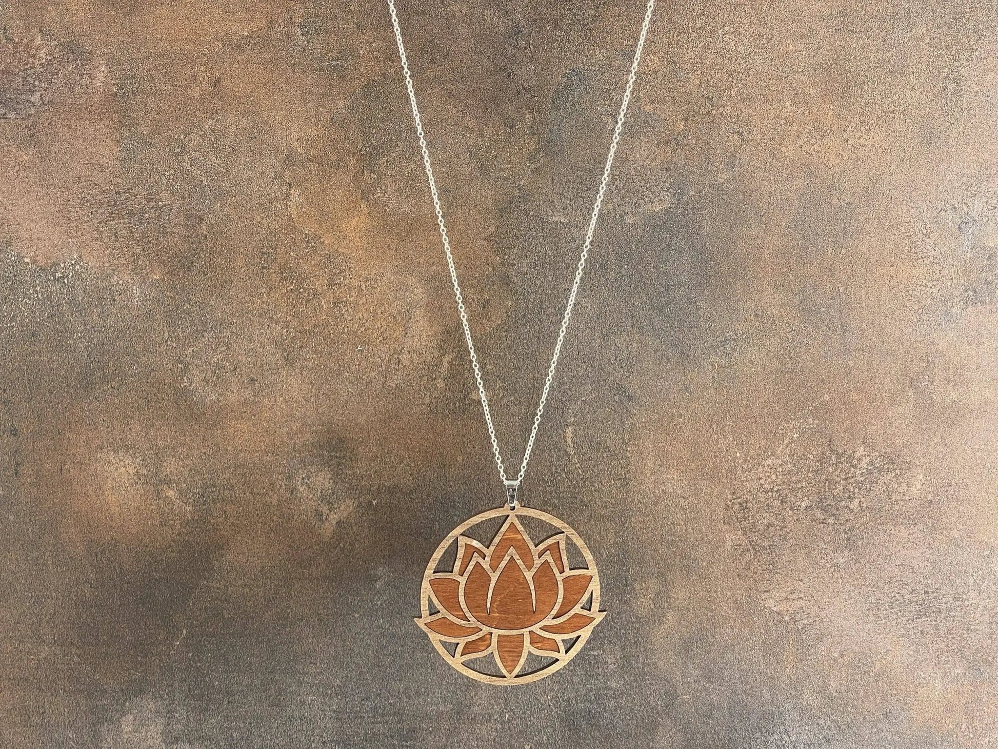 Truly Olive Exquisite Lotus Flower Necklace and Earrings Set - Jewelry Sets Jewelry Set