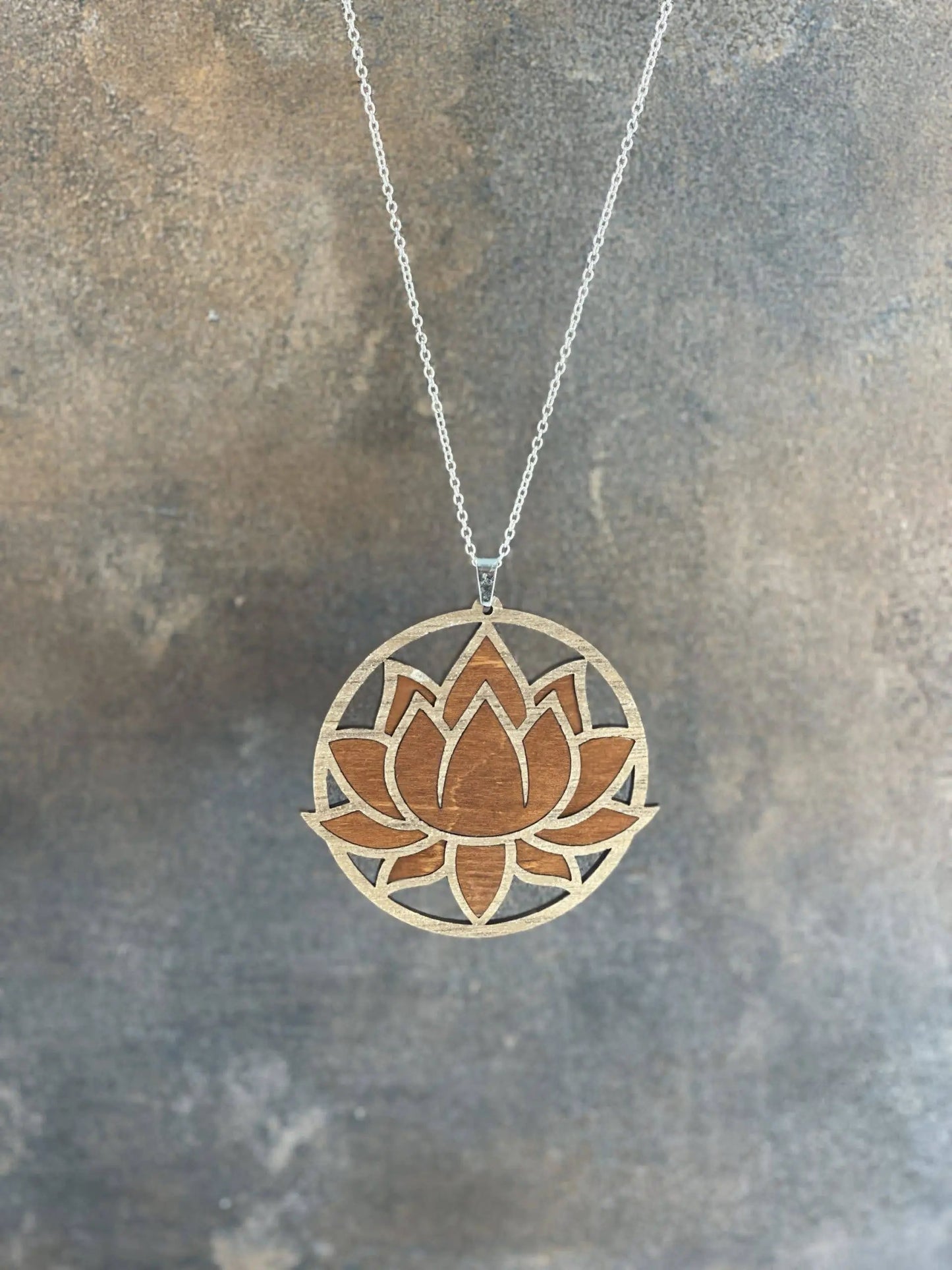 Truly Olive Exquisite Lotus Flower Necklace and Earrings Set - Jewelry Sets Jewelry Set
