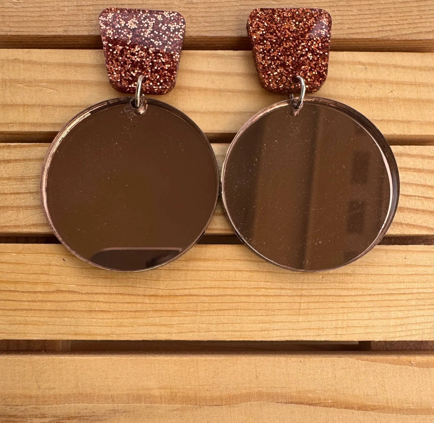 Truly Olive Gorgeous Fall Tiered Circle Earrings - Earrings Dangle Earrings