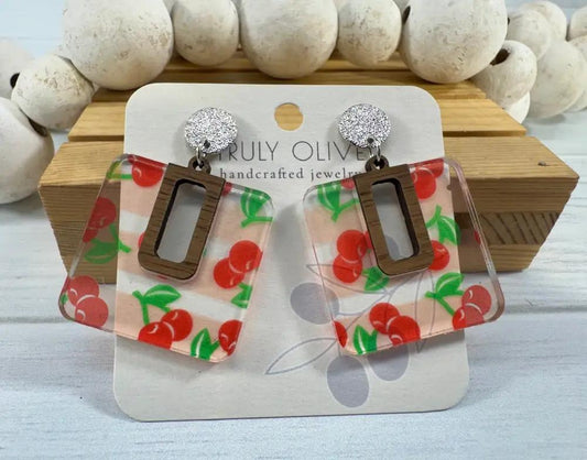 Trulyolive Cherry Blossom Earrings - Earrings