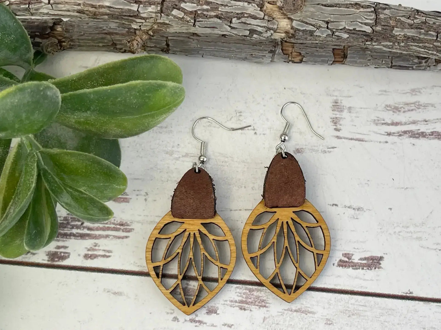 Truly Olive Filigree Drop Earrings - Earrings Dangle Earrings