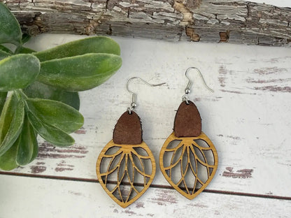 Truly Olive Filigree Drop Earrings - Earrings Dangle Earrings