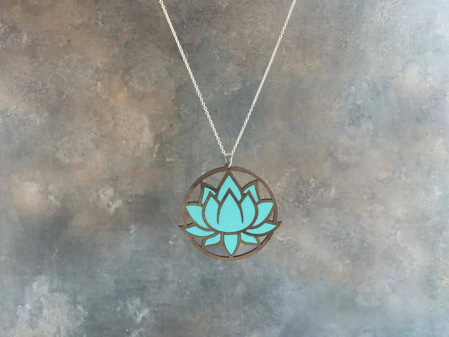 Truly Olive Exquisite Lotus Flower Necklace and Earrings Set - Jewelry Sets Jewelry Set