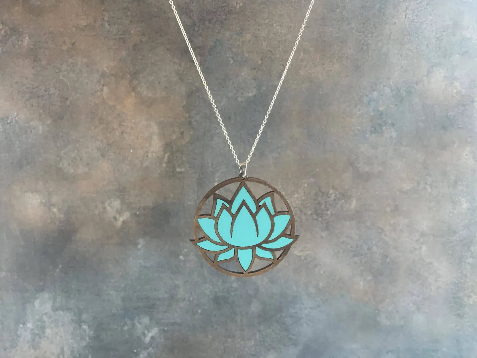 Truly Olive Exquisite Lotus Flower Necklace and Earrings Set - Jewelry Sets Jewelry Set