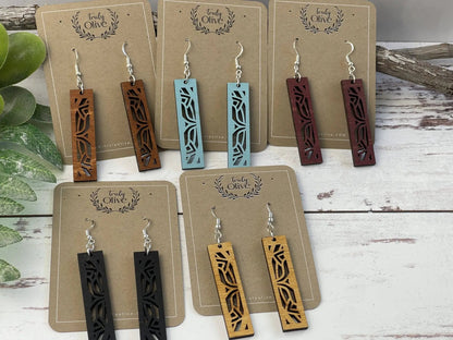 Truly Olive Discover the Stunning Rectangle Mandala Earrings - Earrings Dangle Earrings