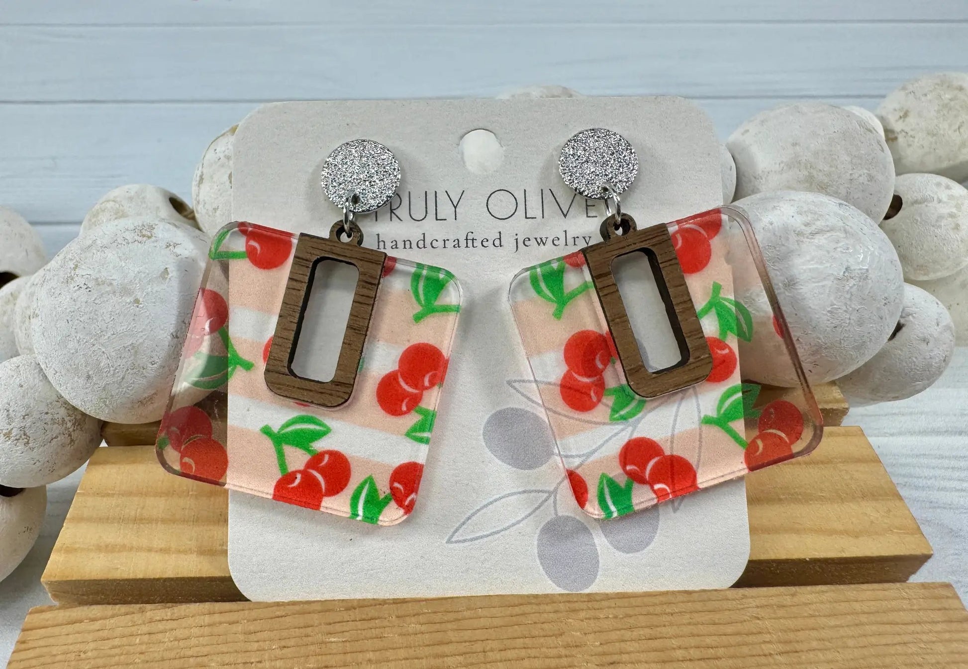 Trulyolive Cherry Blossom Earrings - Earrings