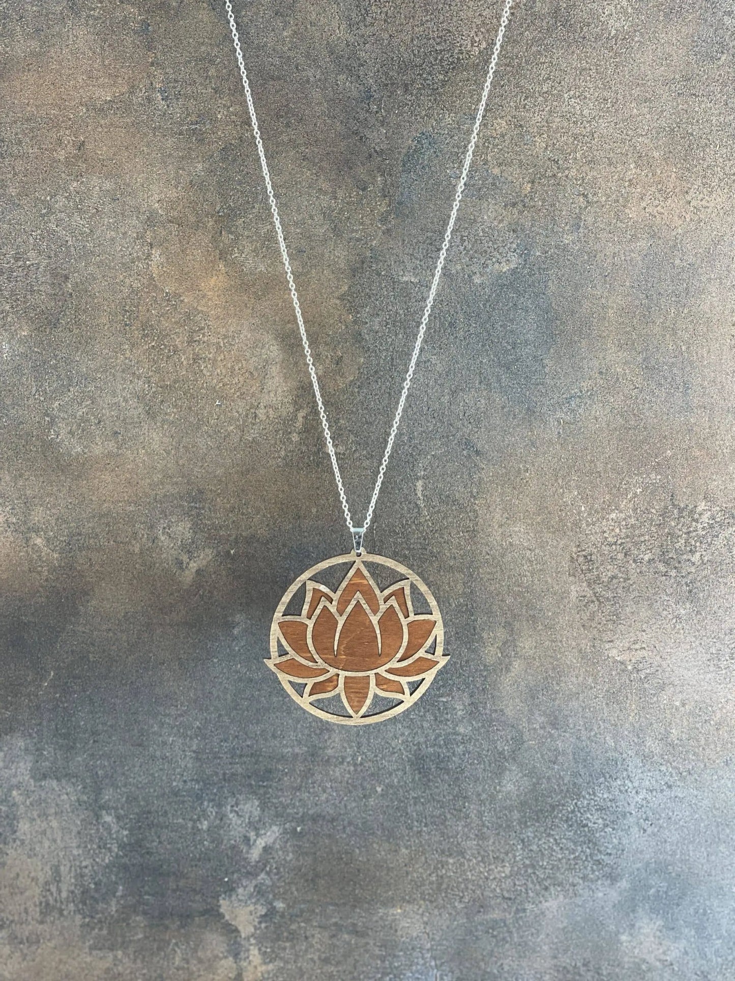 Truly Olive Exquisite Lotus Flower Necklace and Earrings Set - Jewelry Sets Jewelry Set