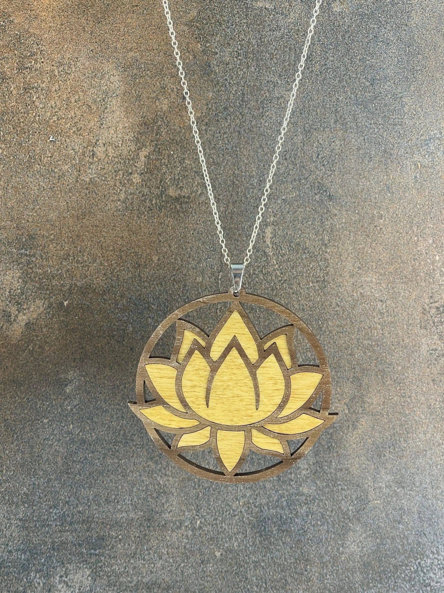 Truly Olive Exquisite Lotus Flower Necklace and Earrings Set - Jewelry Sets Jewelry Set