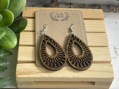 Truly Olive Handmade Filigree Earrings - Earrings Dangle Earrings