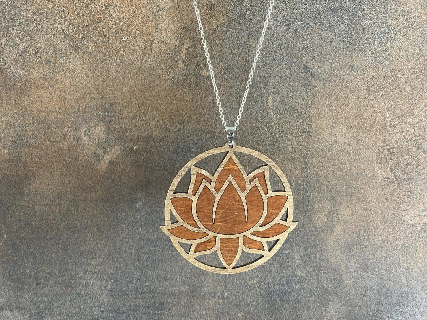 Truly Olive Exquisite Lotus Flower Necklace and Earrings Set - Jewelry Sets Jewelry Set