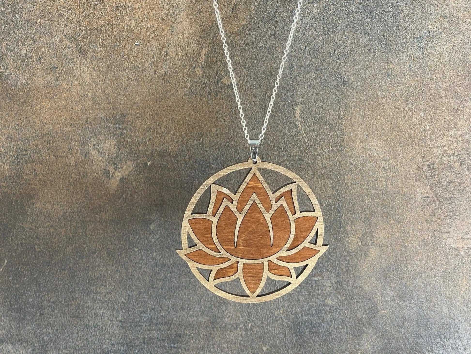 Truly Olive Exquisite Lotus Flower Necklace and Earrings Set - Jewelry Sets Jewelry Set