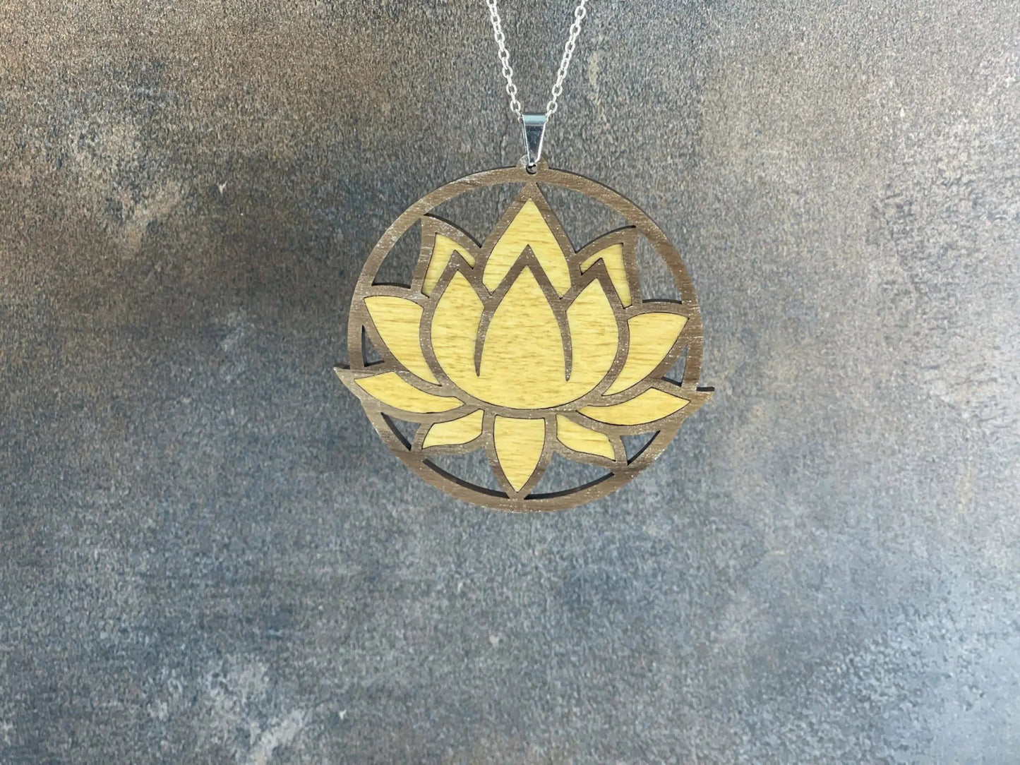 Truly Olive Exquisite Lotus Flower Necklace and Earrings Set - Jewelry Sets Jewelry Set