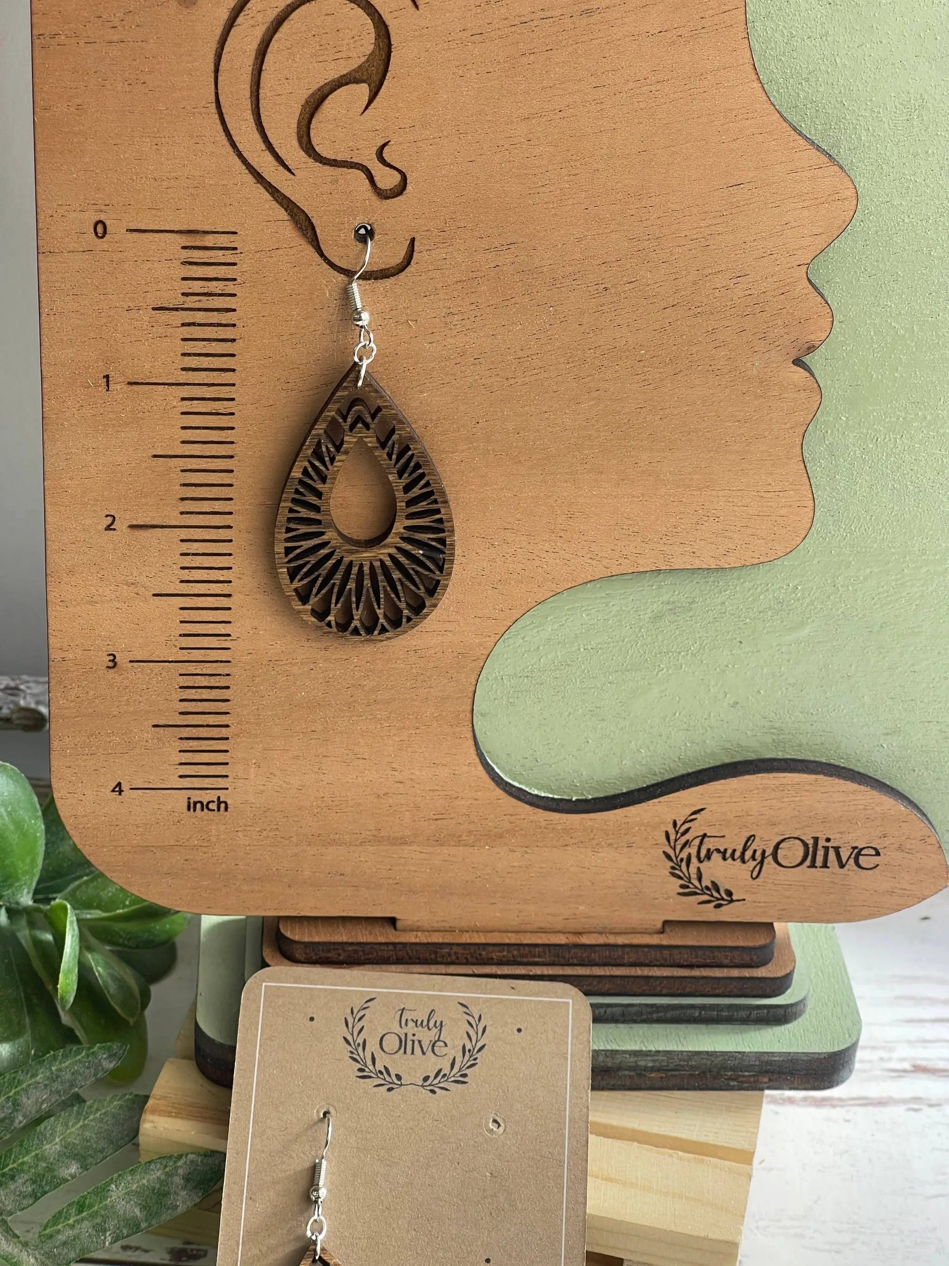 Truly Olive Handmade Filigree Earrings - Earrings Dangle Earrings