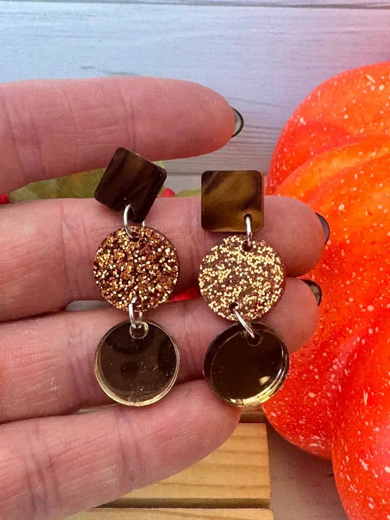 Truly Olive Tiered Fall Dangle Earrings - Earrings Dangle Earrings