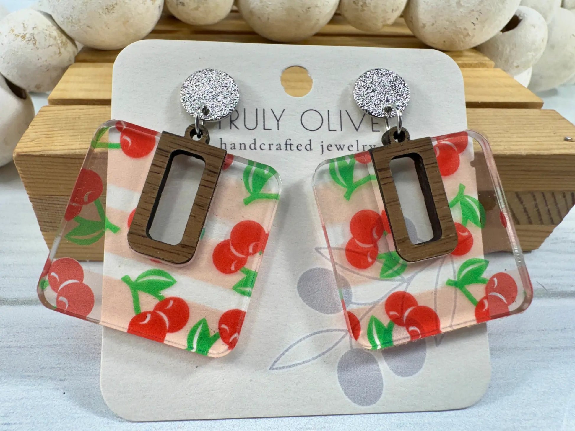 Trulyolive Cherry Blossom Earrings - Earrings