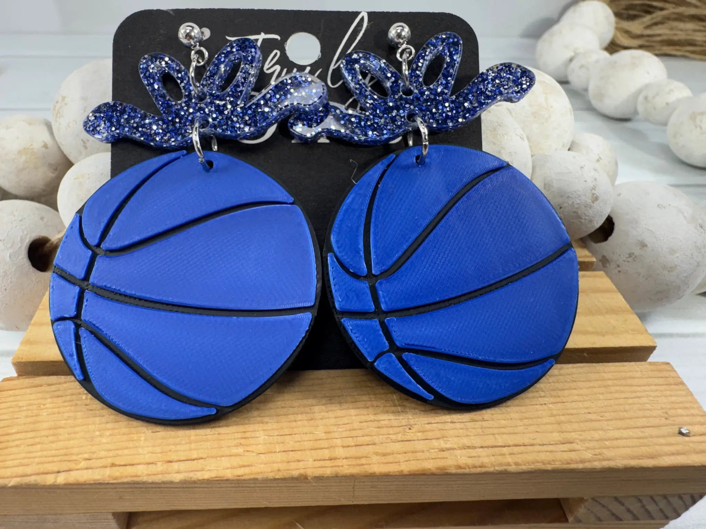 Trulyolive Custom Color Basketball Team Earrings - Earrings Dangle Earrings