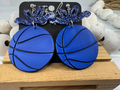 Trulyolive Custom Color Basketball Team Earrings - Earrings Dangle Earrings