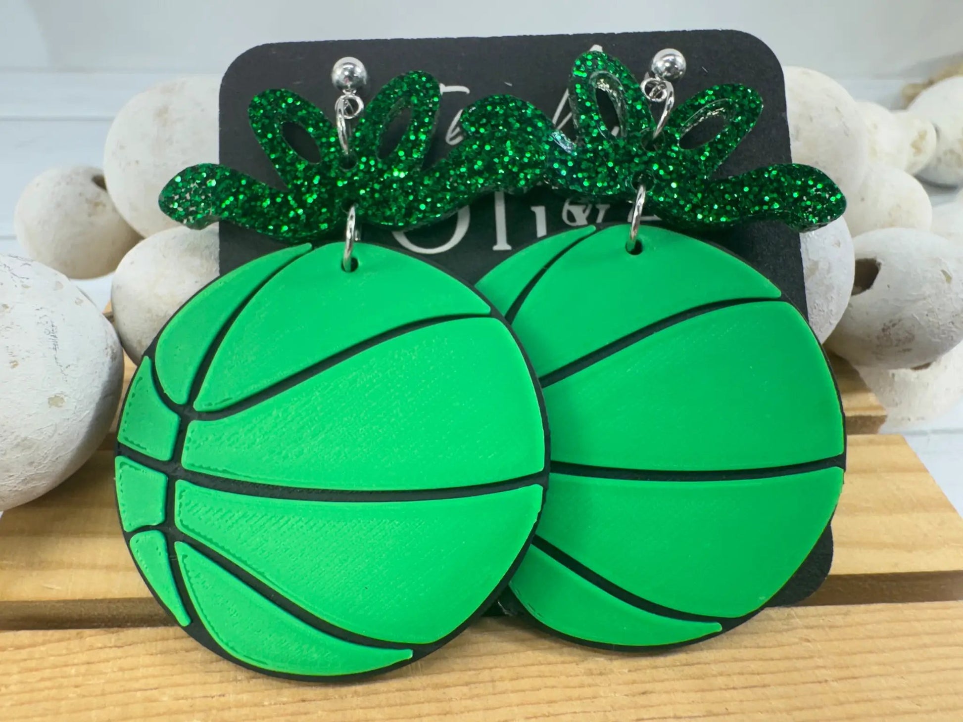 Trulyolive Custom Color Basketball Team Earrings - Earrings Dangle Earrings
