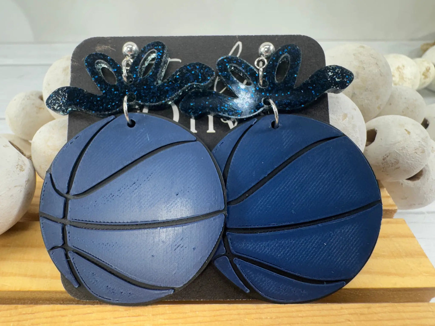 Trulyolive Custom Color Basketball Team Earrings - Earrings Dangle Earrings