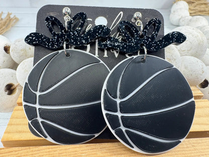 Trulyolive Custom Color Basketball Team Earrings - Earrings Dangle Earrings