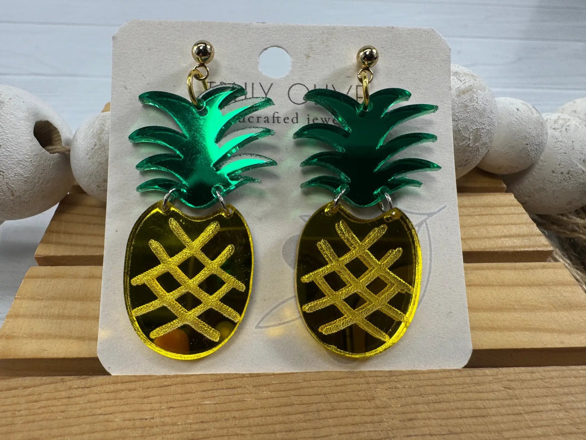 Trulyolive Pineapple Earrings - Earrings