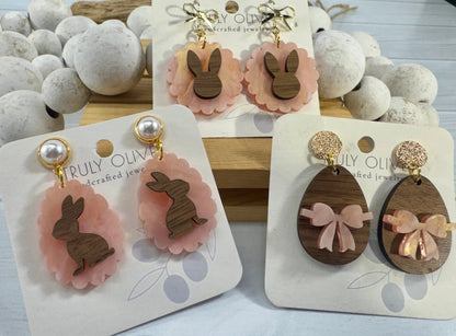 Trulyolive Cutest Easter Bunny Earrings - Earrings