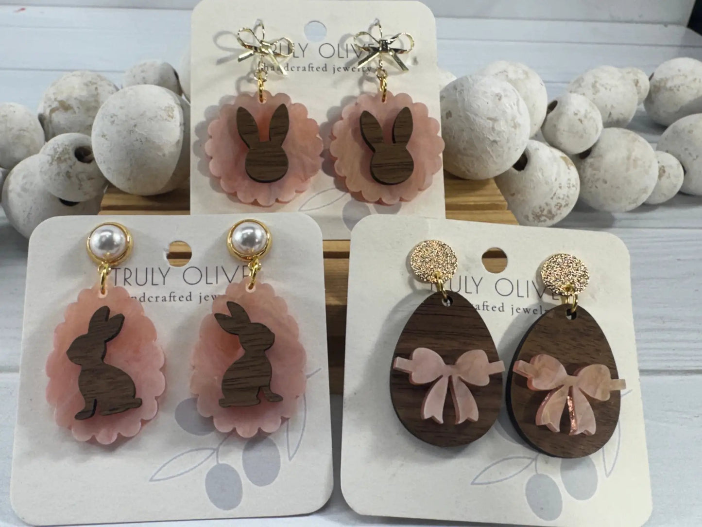 Trulyolive Cutest Easter Bunny Earrings - Earrings