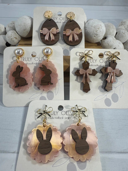 Trulyolive Cutest Easter Bunny Earrings - Earrings