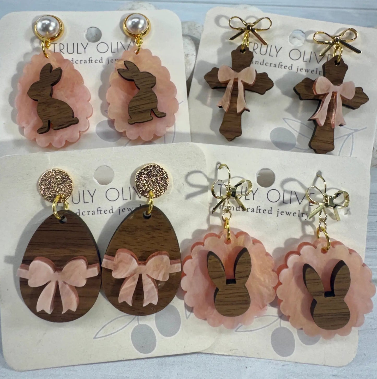 Trulyolive Cutest Easter Bunny Earrings - Earrings