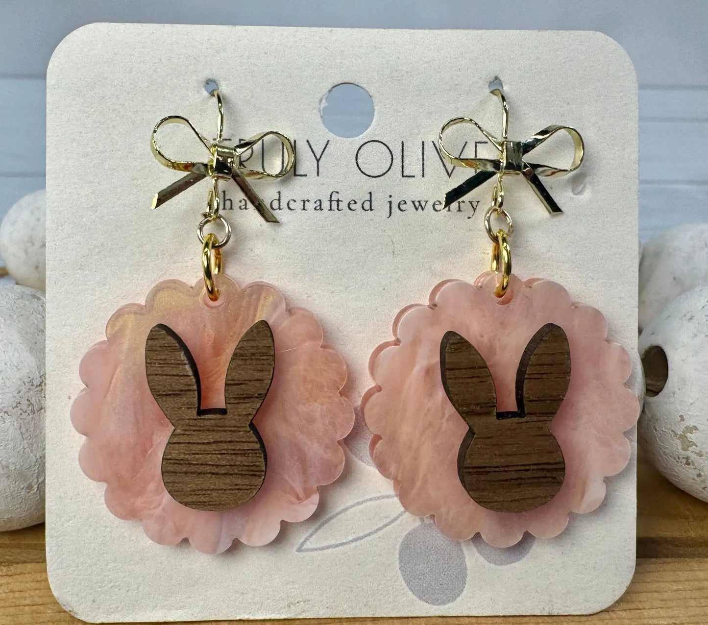 Trulyolive Cutest Easter Bunny Earrings - Earrings