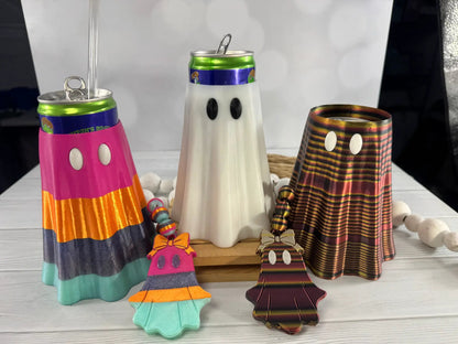 Truly Olive Festive Halloween Ghost Can Cooler Keeps Drinks Chilly - Can & Bottle Sleeves Can Coolers