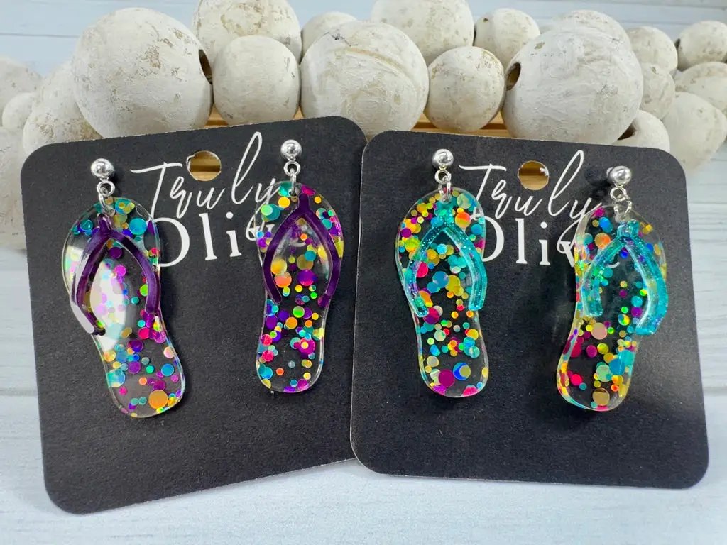 Trulyolive Summer Flip Flop Earrings - Earrings Dangle Earrings