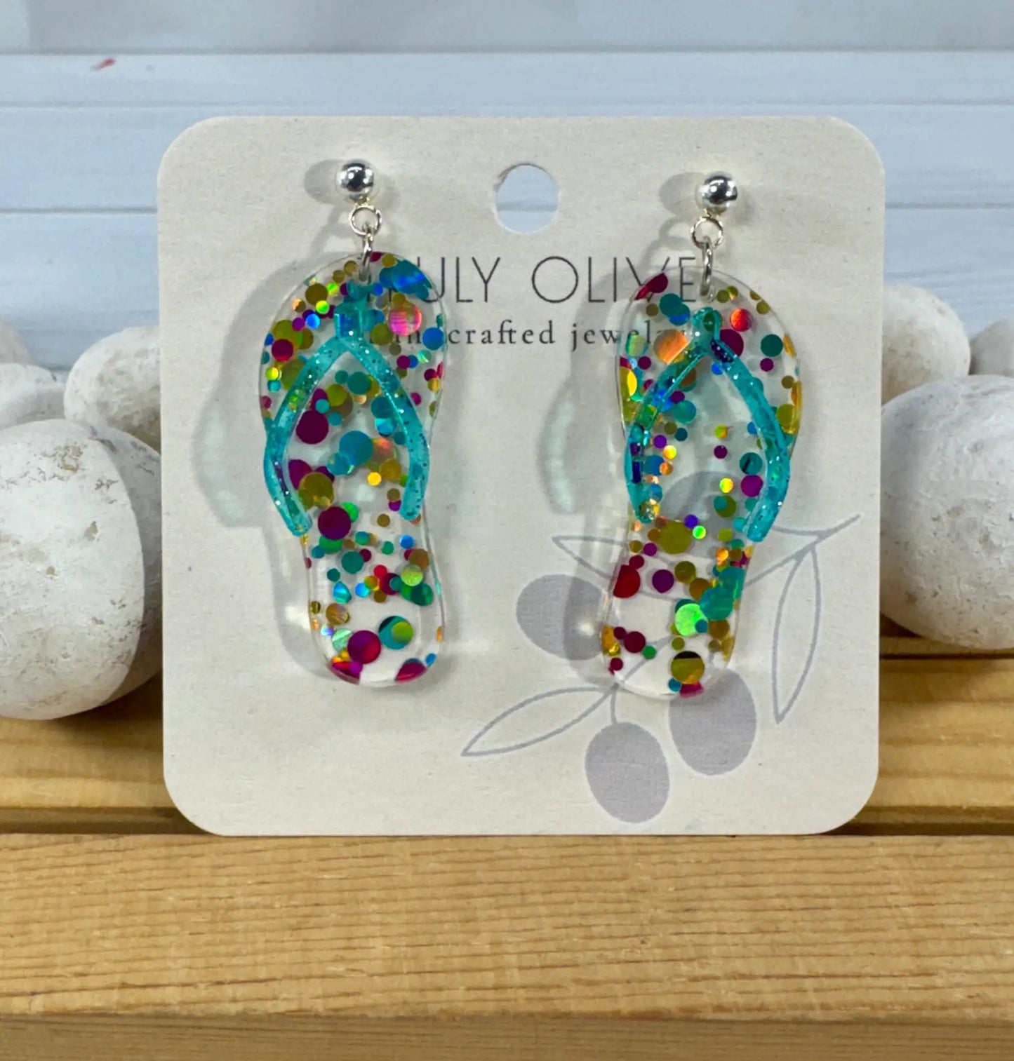 Trulyolive Summer Flip Flop Earrings - Earrings Dangle Earrings