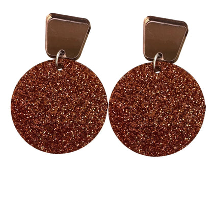 Truly Olive Fall Tiered Circle Earrings - Earrings Stud/Post Earrings