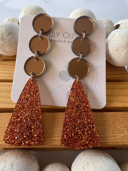 Truly Olive Cozy Fall Dangle Earrings - Earrings Dangle Earrings